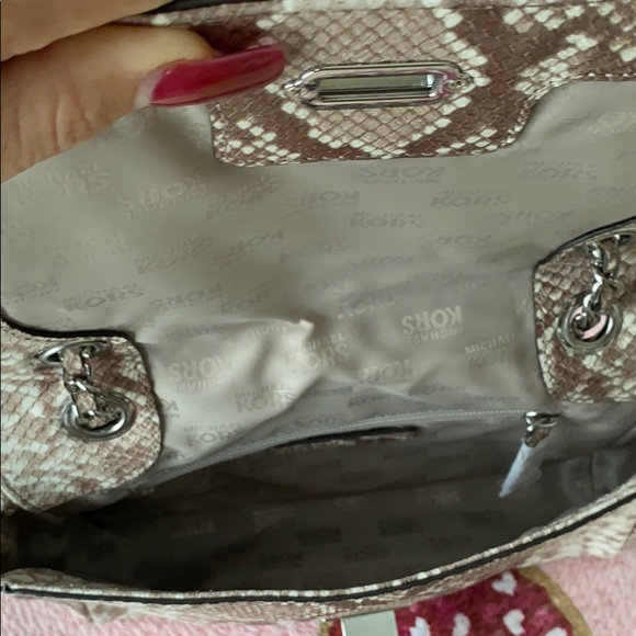 MK pocket book python snake brown beige - Picture 4 of 6